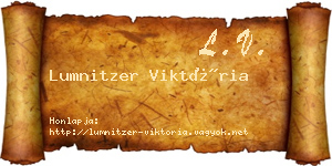 Lumnitzer Viktória névjegykártya